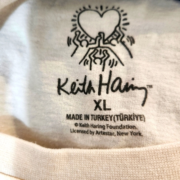 Keith Haring Foundation Dancing People Art Unisex Men's Tshirt Tee Size XL - Picture 3 of 4